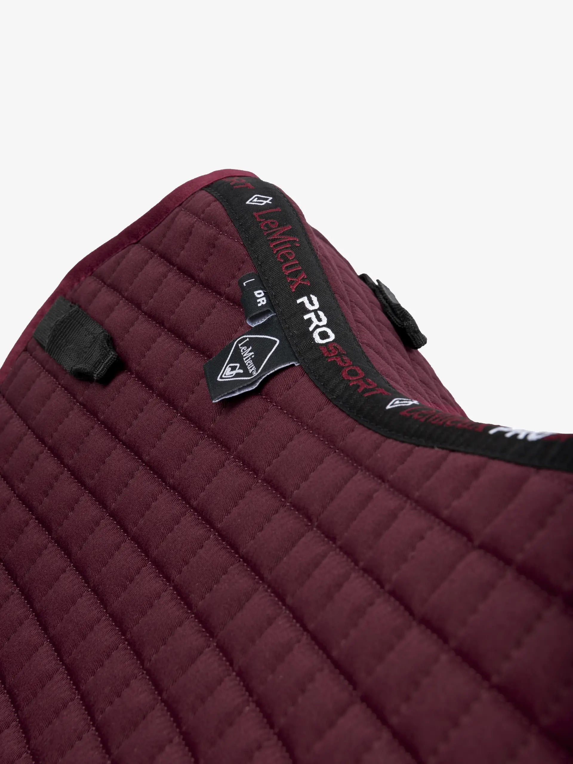 LeMieux ProSport Burgundy Dressage Saddle Pad - Cotton Equestrian Square Pad