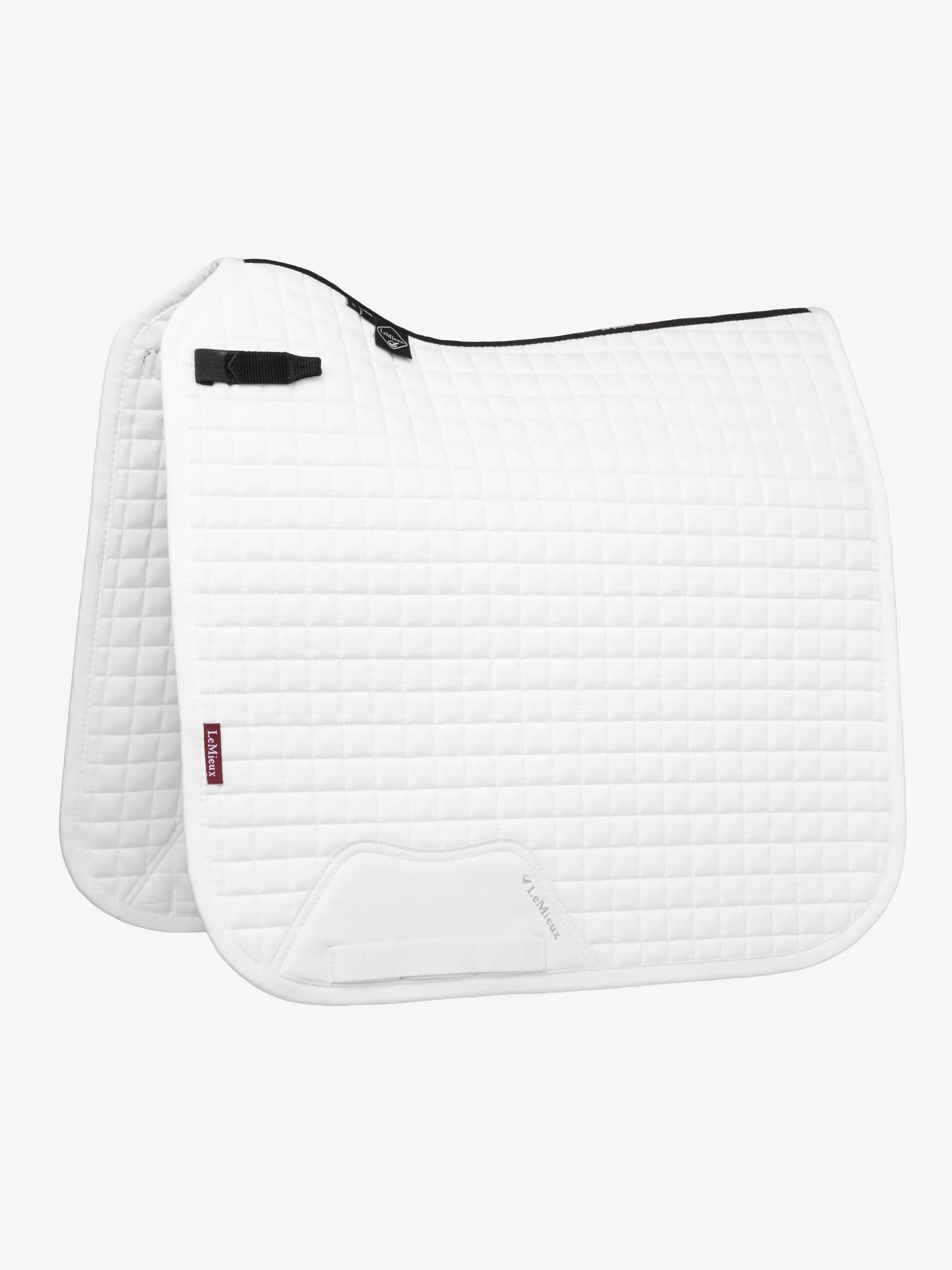 LEMIEUX Cotton Dressage Square - White Horse Saddle Pad for Dressage, Equiflair