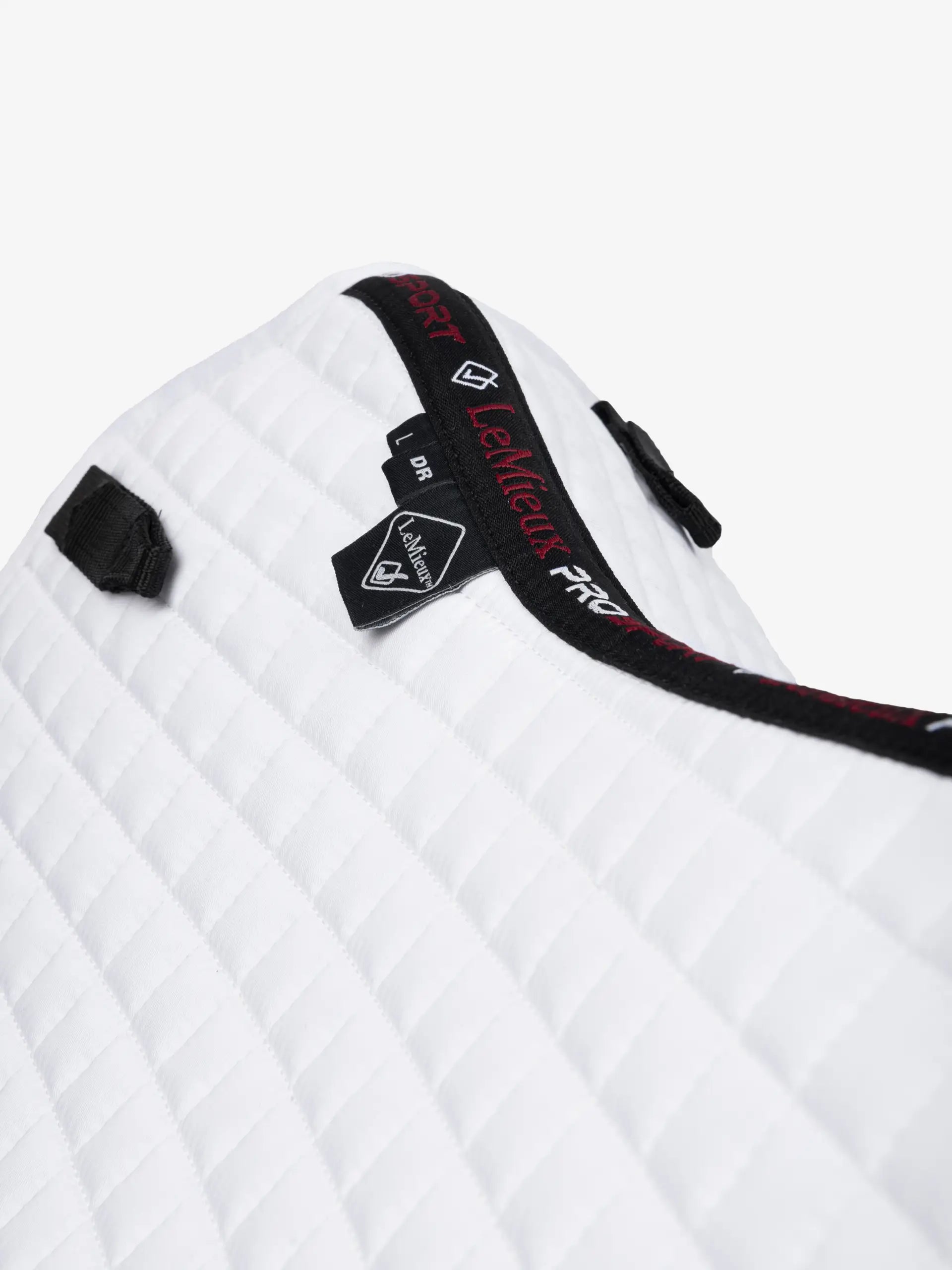 LeMieux Cotton Dressage Square White | Premium Horse Saddle Pad for Dressage Riding | Equiflair