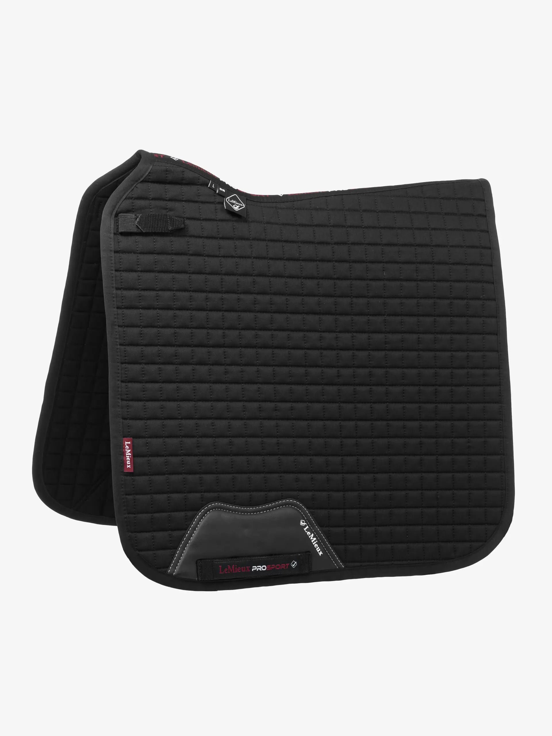 LeMieux Cotton Dressage Square Saddle Pad - Black | Equine Comfort & Style