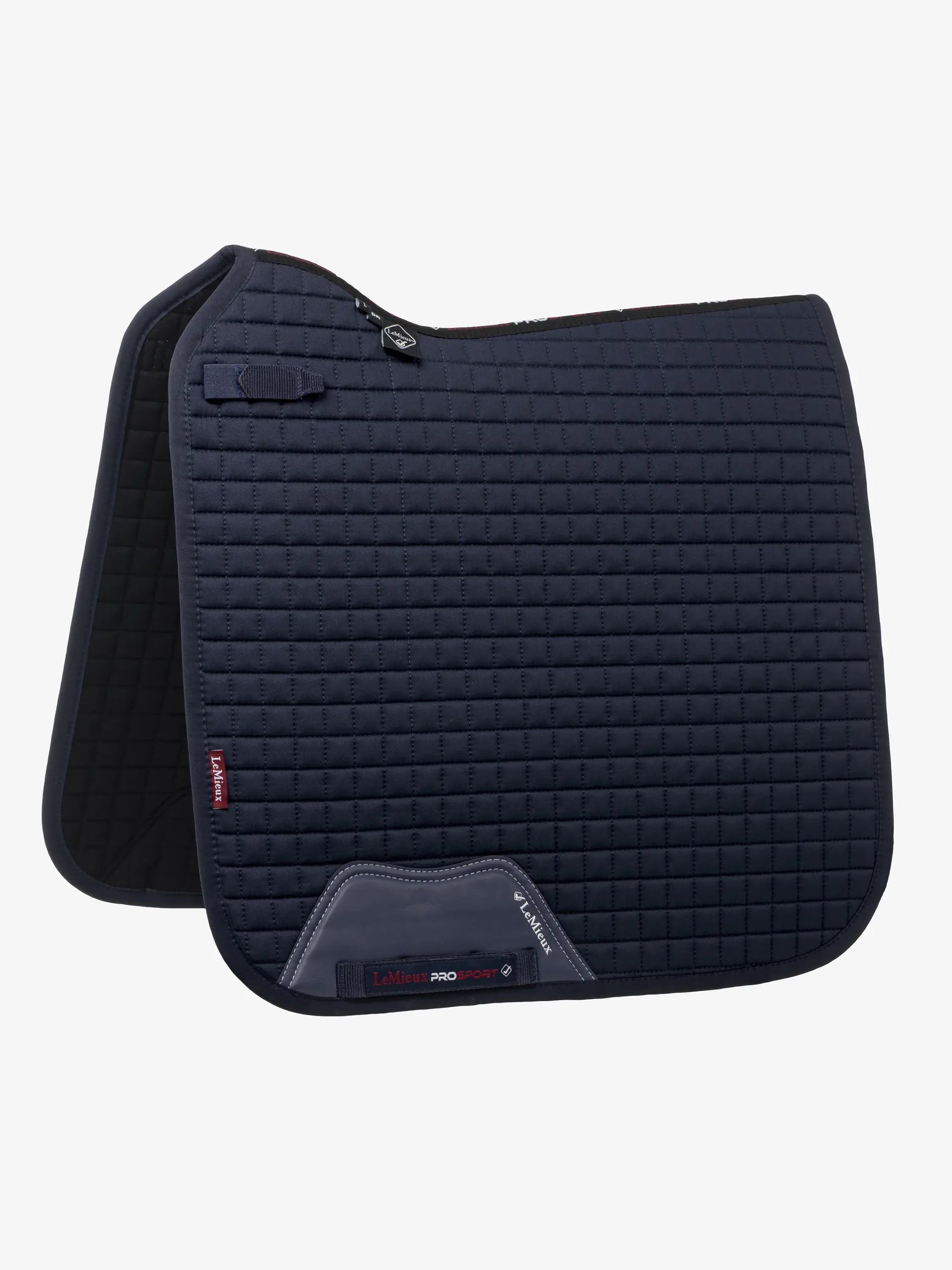 LeMieux Cotton Dressage Square Saddle Pad - Navy | Equiflair