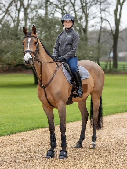 LeMieux Cotton GP Square Grey Numnah - Horse Riding Equestrian Pad - Equiflair
