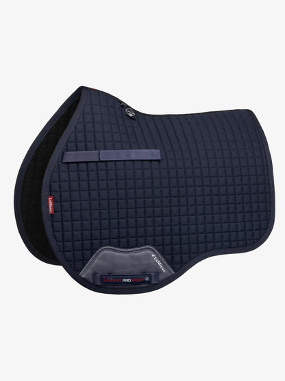 LeMieux Cotton GP Square Saddle Pad - Navy. Horse Riding Equipment, Equestrian Tack. Durable and Comfortable.
