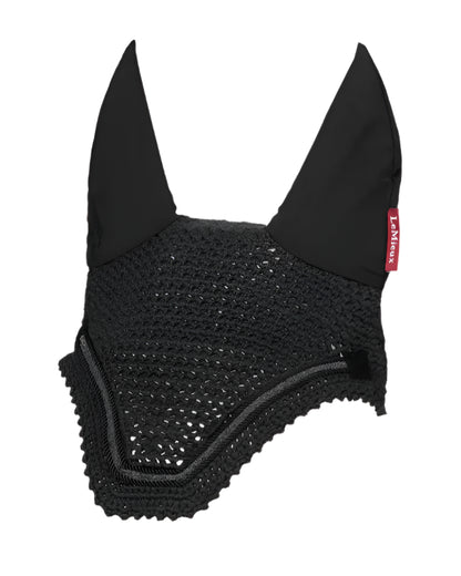 LEMIEUX CRYSTAL FLY HOOD BLACK: Stylish Horse Fly Veil with Crystal Detailing for Fly Protection and Performance. Shop Equiflair!