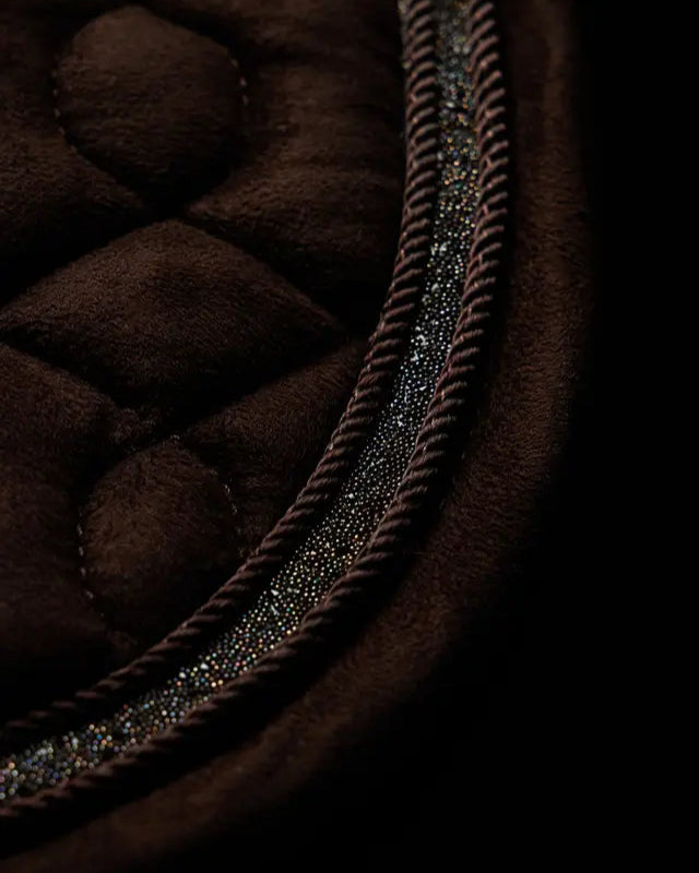 LeMieux Crystal Suede Dressage Square Brown