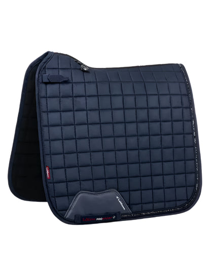 LeMieux Diamante Dressage Square Saddle Pad - Navy. Quilted saddle pad with diamante details for dressage.