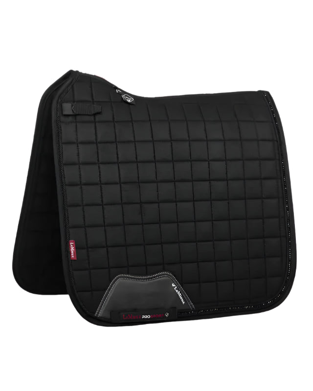 LEMIEUX Diamante Dressage Square Black Saddle Pad | Equiflair Saddlery