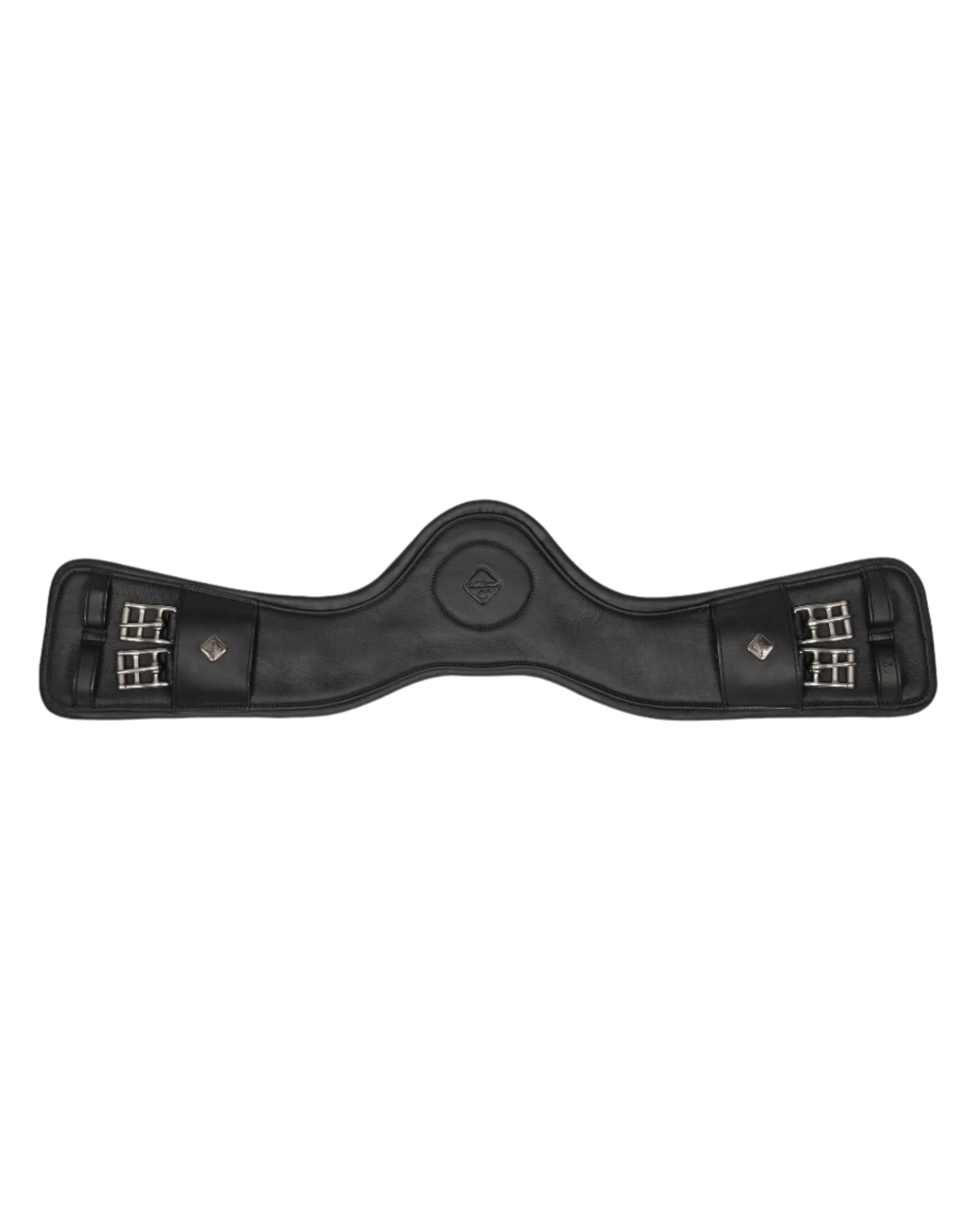 Lemieux Gel-Tek Anatomic Dressage Girth Black Leather - Equiflair Saddlery