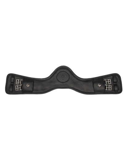 Lemieux Gel-Tek Anatomic Dressage Girth Black Leather - Equiflair Saddlery