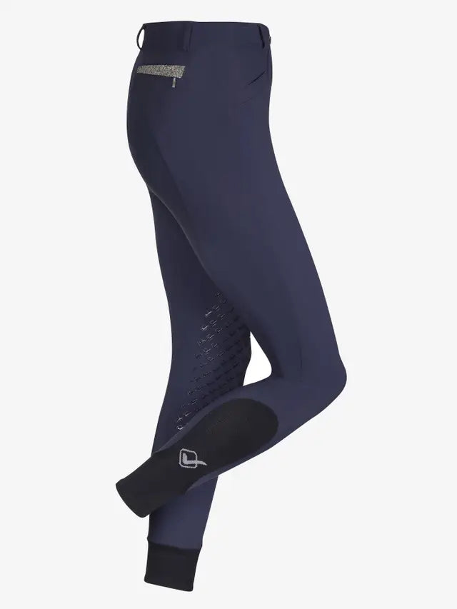 LeMieux Dynamique Navy Breeches - Equestrian Riding Knee Grip Pants, Women's Comfortable Horse Riding Apparel