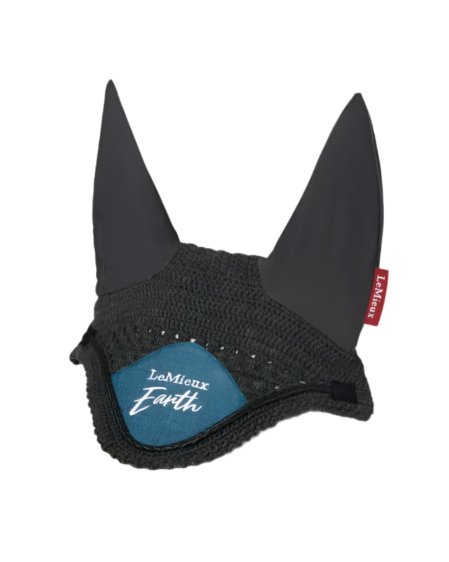 LEMIEUX Earth Ocean Fly Hood: Horse Fly Mask - Recycled Materials. Stylish Protection!
