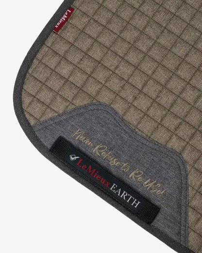 LE MIEUX EARTH DRESSAGE SQUARE MOSS - Sustainable Saddle Pad at Equiflair: Eco-Friendly Horse Riding Gear