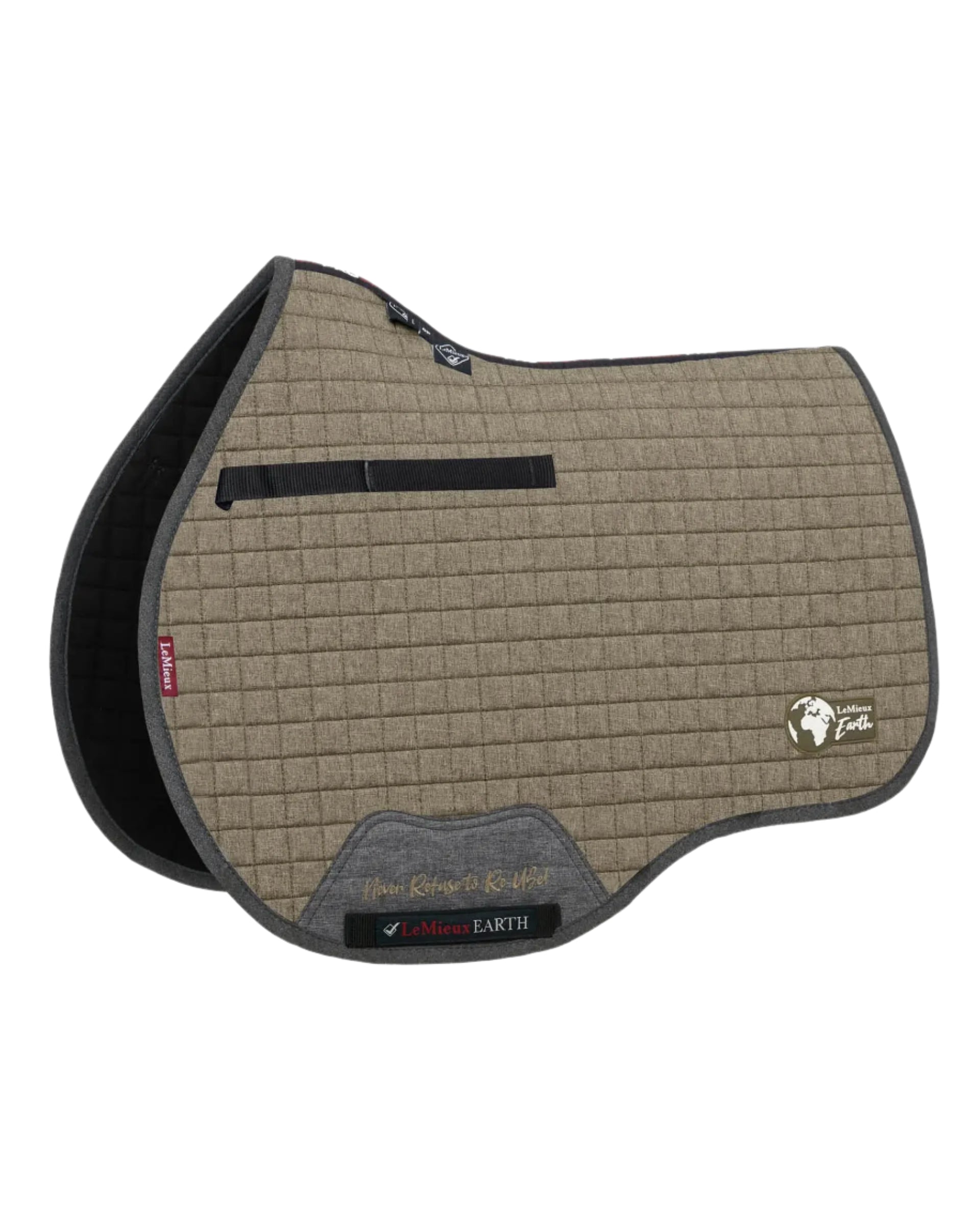 LeMieux Earth GP Square Saddle Pad - Moss Color, Recycled Materials, Equestrian Gear, Horse Riding Equipment