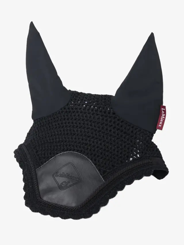 LeMieux Elite Fly Hood - Black Horse Fly Veil - Equestrian Comfort & Protection