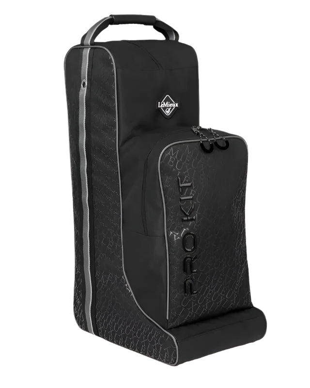 LEMIEUX Elite Pro Black Riding Boot & Hat Bag - Waterproof Equestrian Storage