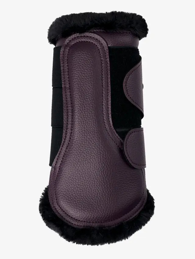 LeMieux Fig Fleece Lined Brushing Boot - Equiflair: Leather Horse Riding Leg Protection