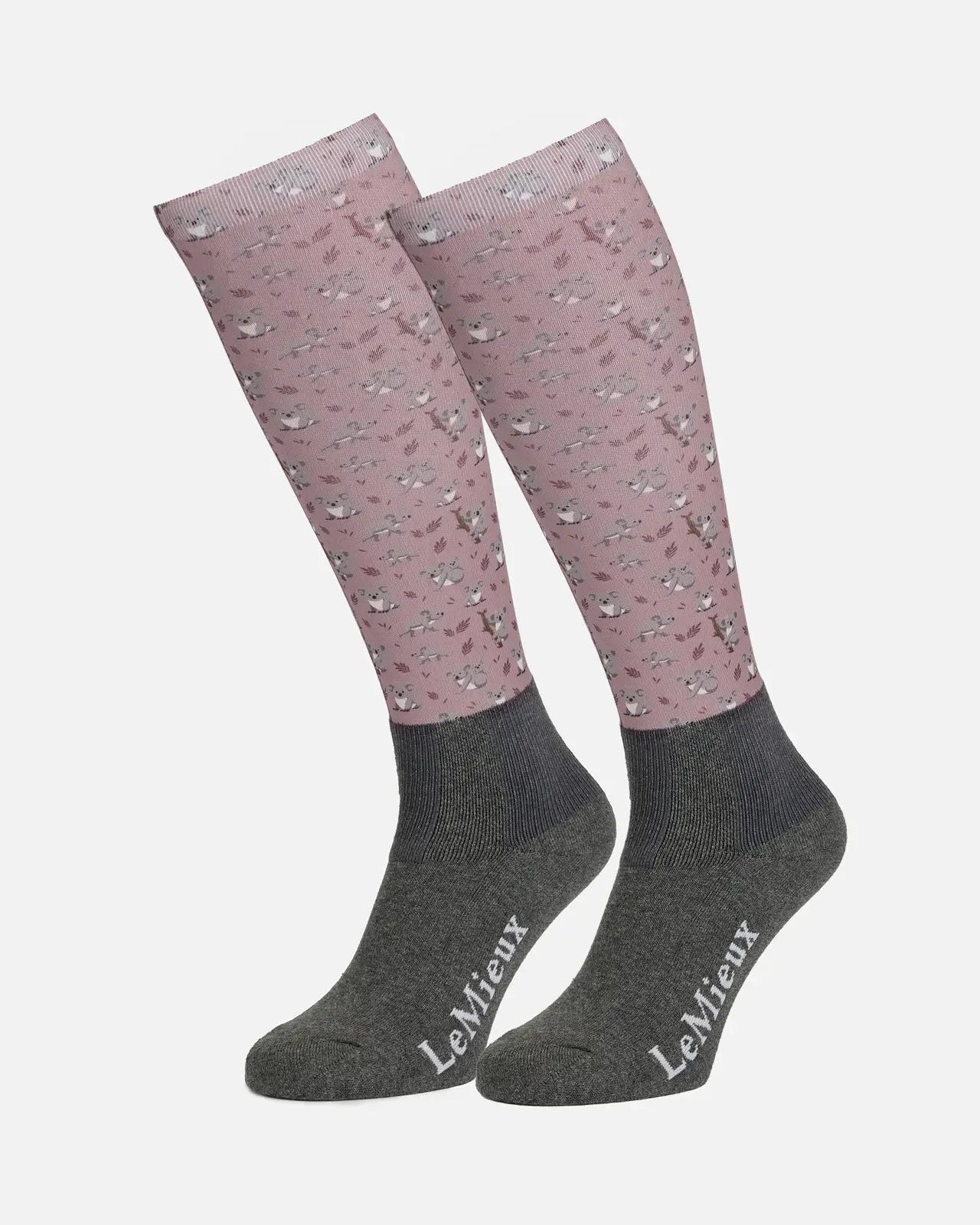 LeMieux Junior Koala Equestrian Socks - Fun Riding Socks with Cute Koala Design