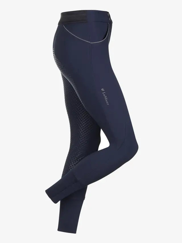 LEMIEUX Freya Navy Breeches: Women's Equestrian Riding Pants with Silicone Seat & High Waist