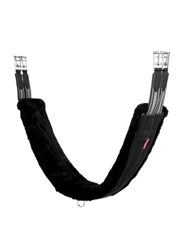 LeMieux Fleece Lined Anatomic Girth Black