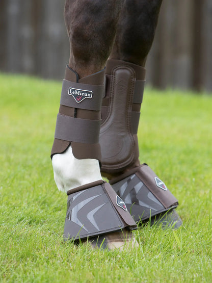 LeMieux Grafter Brushing Boots - Brown Horse Leg Protection Boots