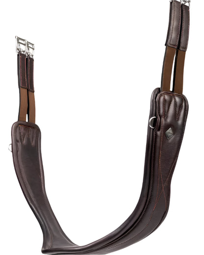 LEMIEUX Gel-Tek Anatomic Jumping Girth Brown: High performance, pressure-relieving girth for jumping horses.