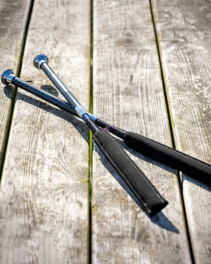 LEMIEUX Junior Pro Baton Whip Black: Jumping & Training Whip with Comfortable Grip Handle, Equestrian Equipment