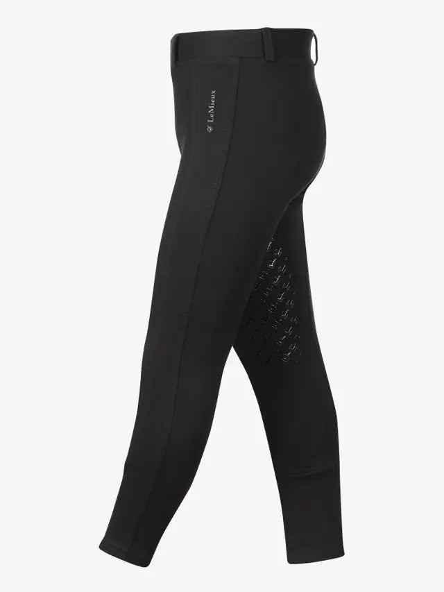 LEMIEUX Junior Pro Breeches in Black | Stylish riding apparel by LEMIEUX, available at Equiflair