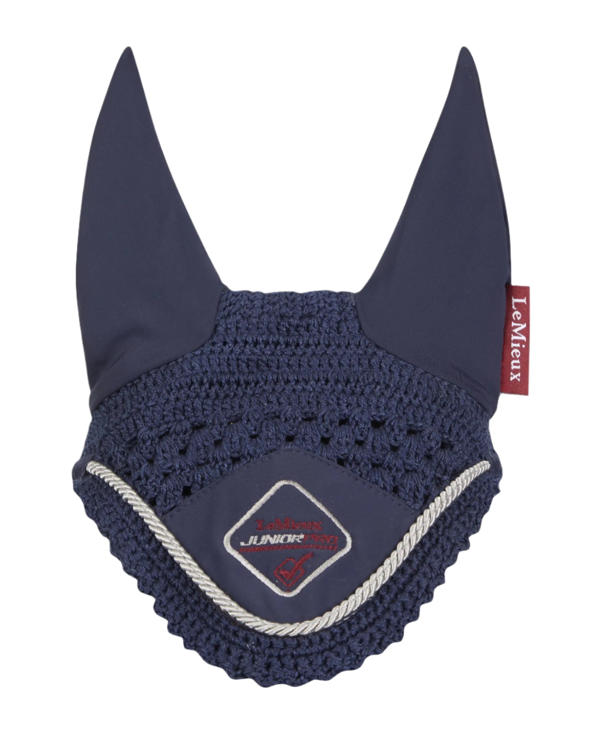 LeMieux Junior Pro Navy Fly Hood Equestrian Pony Ear Net Horse Mask