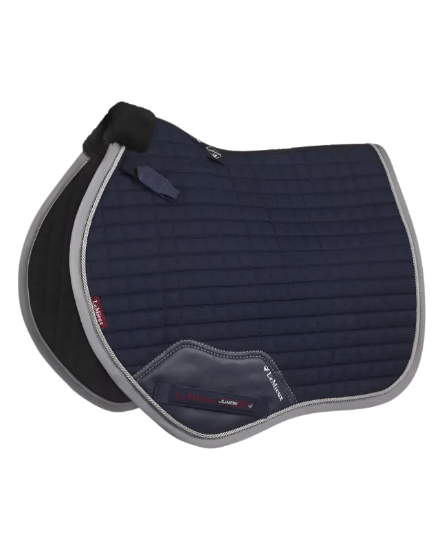 LEMIEUX Junior Pro GP/Jump Square Navy - Pony Saddle Pad for Young Riders | Equiflair