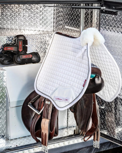 LeMieux Junior Pro White Saddle Pad for Young Riders | Equestrian Gear | Equiflair