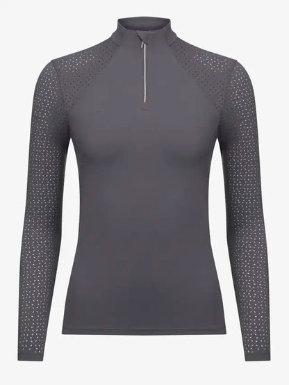 LeMieux Longsleeve Lazercut Base Layer Grey | Equiflair