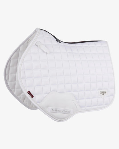 LeMieux Loire Classic Close Contact Square Saddle Pad - White - Quilted from Equiflair