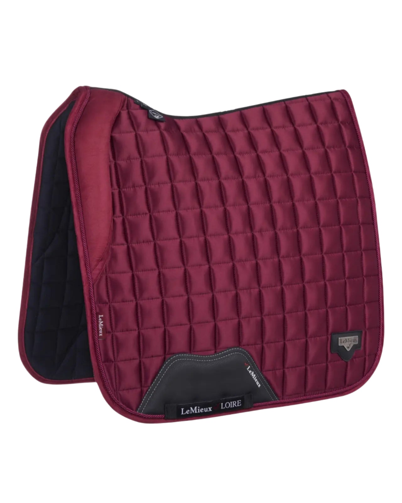 LeMieux Loire Mulberry Dressage Saddle Pad: Stylish Memory Foam Comfort for Horse Riding | Equiflair Saddlery