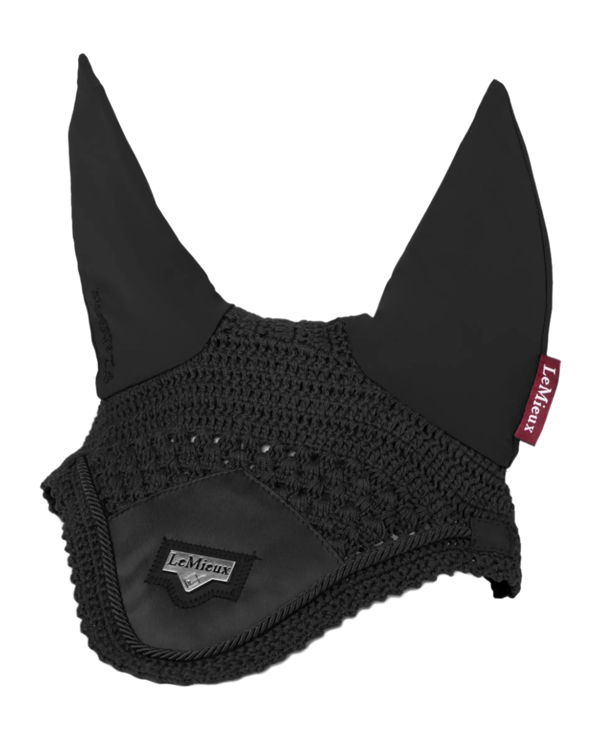 LeMieux Loire Fly Hood - Black Equestrian Horse Fly Mask - Comfort & Style