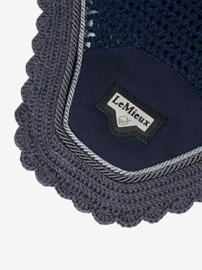 LeMieux Loire Fly Hood - Twilight Navy Horse Ear Net - Stylish Equestrian Fly Mask