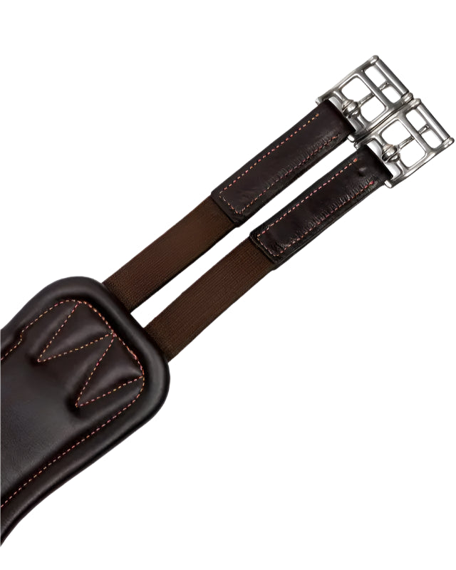 LeMieux Gel-Tek Anatomic Long Stud Girth with Magnet Brown