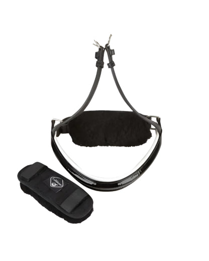 LEMIEUX Merino+ Noseband Guard Black | Horse Noseband Padding | Equiflair Tack