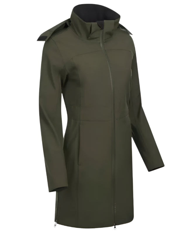 Lemieux Maisie Lightweight Waterproof Riding Jacket - Forest Green, Ladies Equestrian Rain Coat