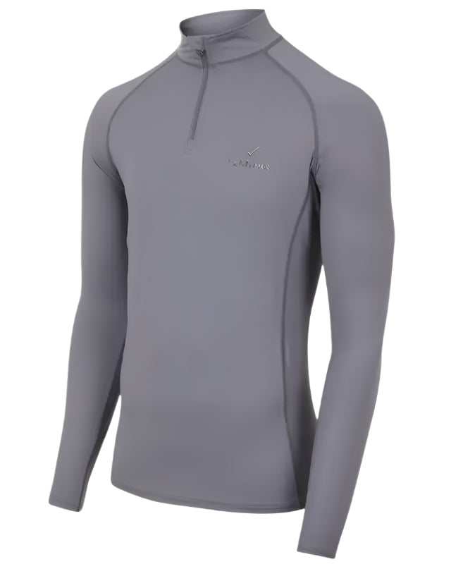 Lemieux Men's Base Layer Slate Grey | Equiflair | Thermal Riding Shirt | Breathable Top