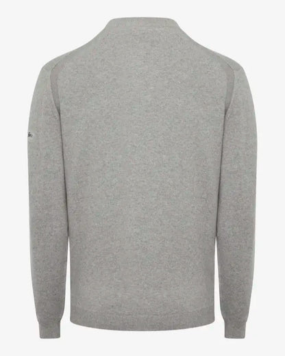 LeMieux Men's Grey Crew Neck Cashmere Jumper | Equiflair Saddlery