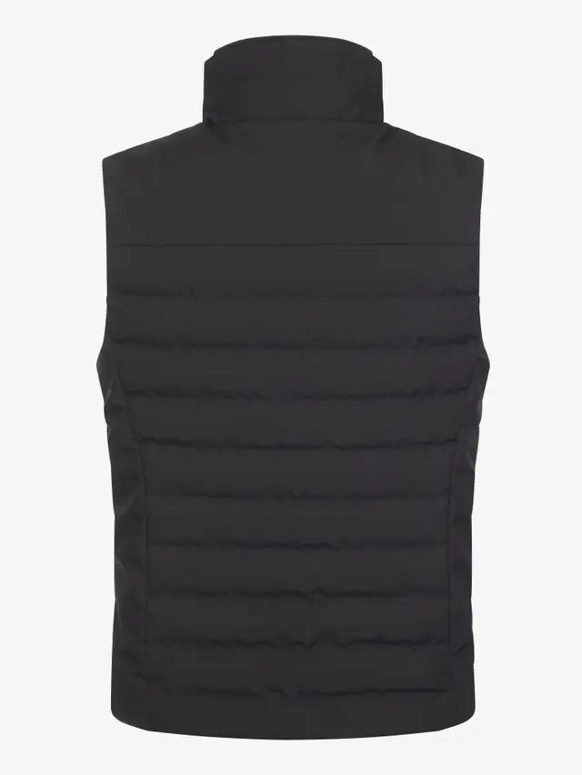 LEMIEUX MENS GILET BLACK - Elite Padded Vest, Water-Resistant, Equiflair Store
