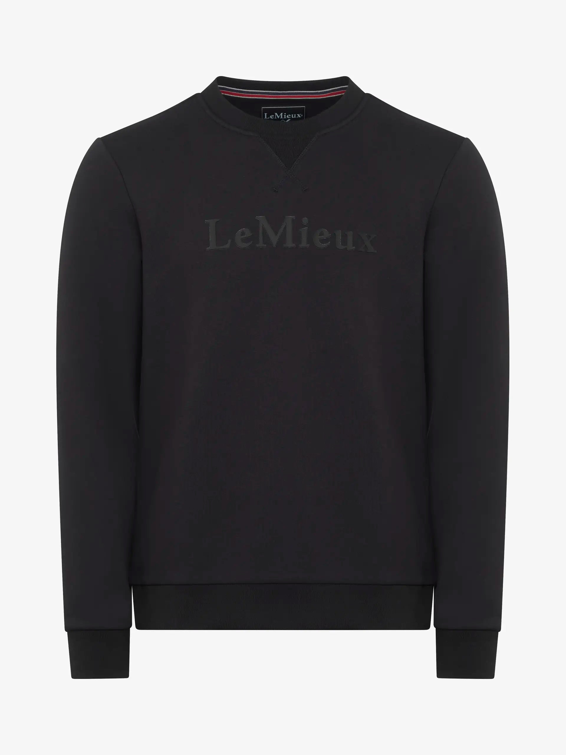 LeMieux Mens Elite Crew Sweatshirt Black