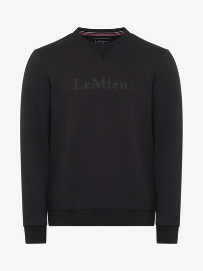 LeMieux Mens Elite Crew Sweatshirt Black