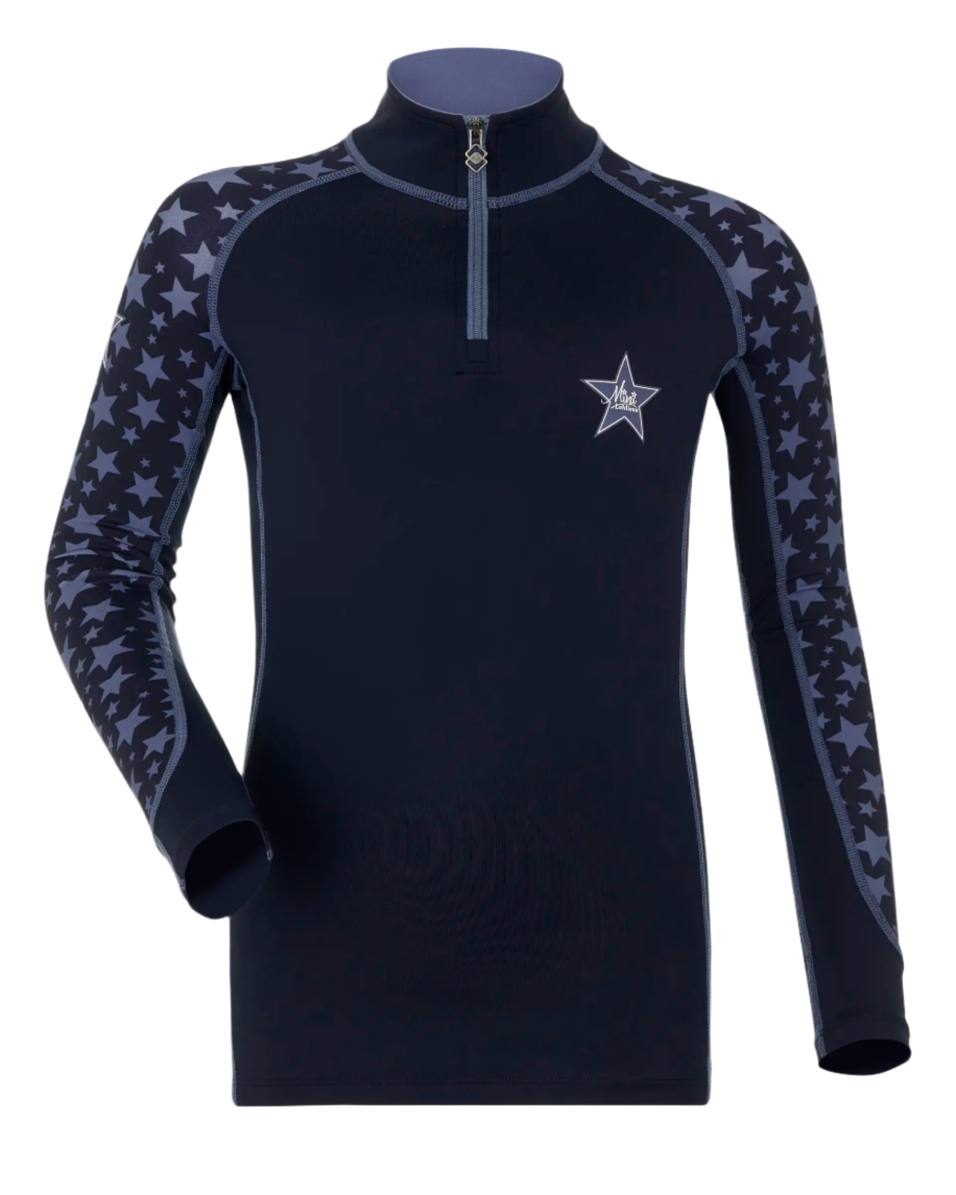 LEMIEUX MINI BASE LAYER INDIGO, Equiflair - Kids Equestrian Horse Riding Apparel, Star Pattern