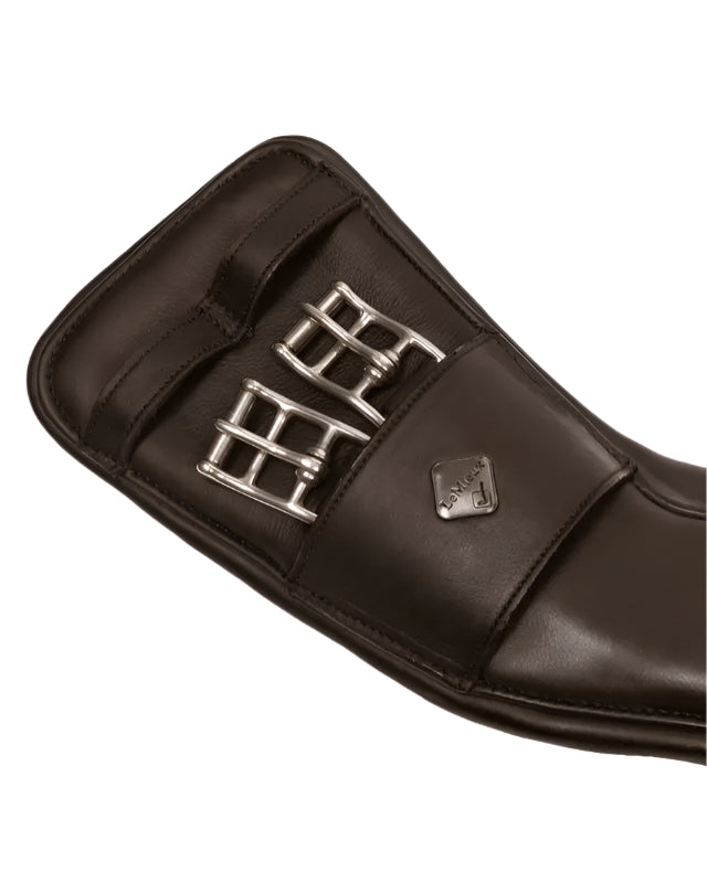 LEMIEUX Gel-Tek Anatomic Mono Girth Brown: Leather horse riding girth for comfort & freedom of movement.