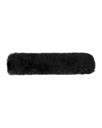 LeMieux Simuwool Noseband Cover - Black: Soft, Pressure Relief for Horse Riding