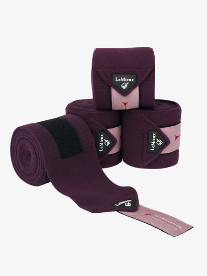 LeMieux Classic Polo Bandages Fig: Equestrian horse leg wraps, fleece bandages for horses, horse equipment.