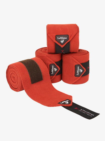 LeMieux Classic Polo Bandages Sienna: Premium Fleece Horse Leg Protection for Exercise and Support. Equestrian Equipment by Equiflair