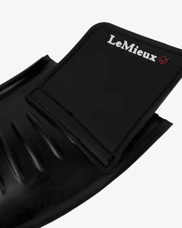 LeMieux Rubber Bell Boots - Black Equine Protection: Durable, Flexible Overreach Boots for Horses
