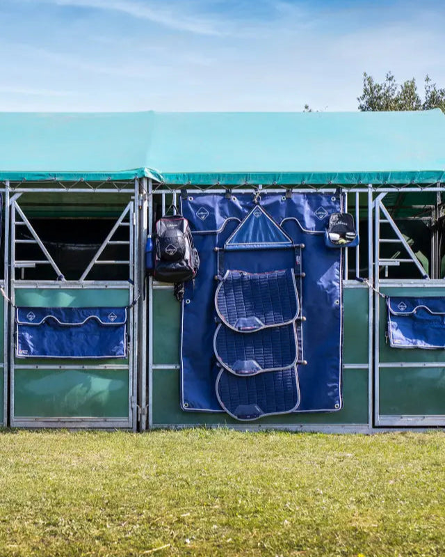 LeMieux Stable Drape Navy at Equiflair: Equestrian Tack Room Organizer - Horse Show Essentials